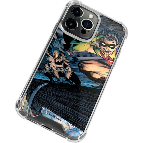 DC Comics Batman All Star Batman & Robin, The Boy Wonder ( Batman & Robin in Action) By Jim Lee iPhone 14 Pro Clear Case